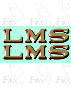 LMS 1920s style Coaching Stock Lettering