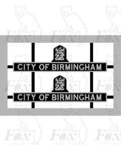 46235 CITY OF BIRMINGHAM (crested in stainless steel)