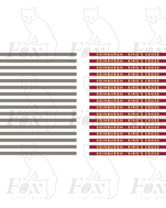 EDINBURGH - KING'S CROSS - Steel Coachboards