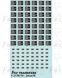 HBA Merry-go-round Hopper data/maintenance panels 