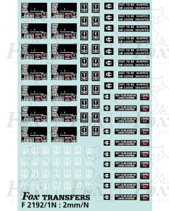 International freight vehicle markings 1