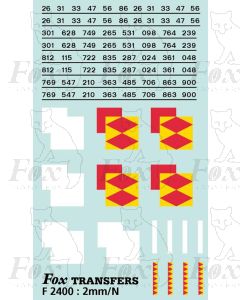 Rf Speedlink Distribution (smaller size) Symbols/TOPS numbering  (Classes 26/31/33/47/56/86)