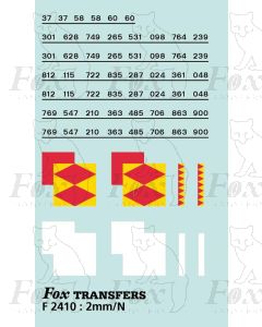 Rf Speedlink Distribution (larger size) Symbols/TOPS numbering  (Classes 37/58/60)