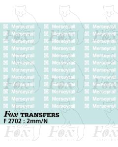 MerseyRail PTE Motif/Logos in white