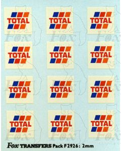 Total Tanker Logos, large, white