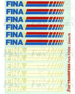 Fina Bogie Tanker Logos and Lining