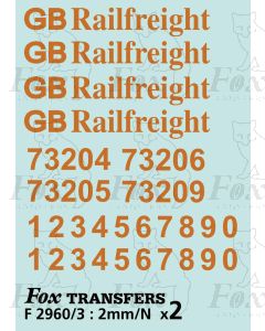 GB Railfreight Livery Elements for Class 73 Electro-Diesels