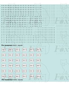 Freight vehicle Data Panels (black/white)