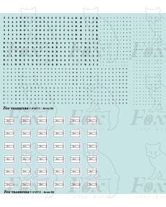 Freight vehicle Stencilled Data Panels (black/white)