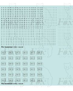 Freight vehicle Stencilled Data Panels (black/clear)