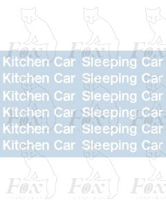 InterCity Blue/Grey Livery Lettering - Kitchen Car & Sleeping Car