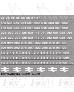 Class 25 TOPS Numbersets & Detailing