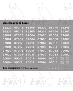 Virgin Class 86, 87 & 90 Detailing