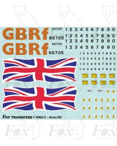 GBRf Class 66 66705 Union Flag Complete Loco Elements
