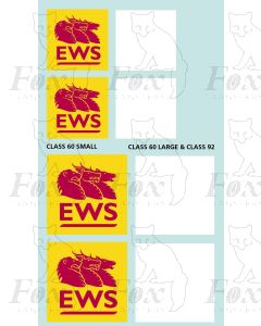 EWS Class 60 and Class 92 vinyl facsimile transfers