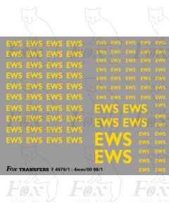 EWS Freight Vehicle Lettering 