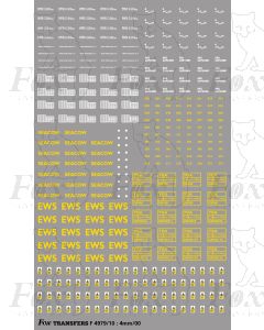 EWS SEACOW Wagons. Complete Livery Pack. Ten Wagons