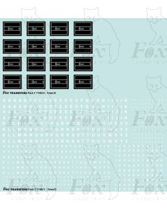 Freight vehicle Data Panels (white/black)