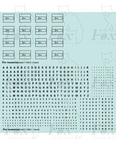 Freight vehicle Data Panels (black/clear)