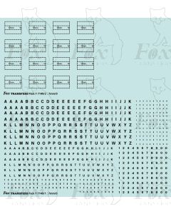 Freight vehicle Stencilled Data Panels (black/clear)