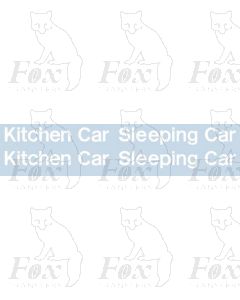 InterCity Blue/Grey Livery Lettering - Kitchen Car & Sleeping Car