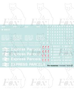 GUV elements for Rail blue livery - Express Parcels