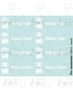 Valley Trains/Tren y Cwm bi-lingual Logos/Motifs