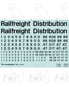 Railfreight Distribution Channel Tunnel Loco Livery Elements