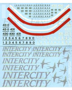 Revised InterCity Executive Swallow Loco/HST Power Car Livery Elements (ex-works)