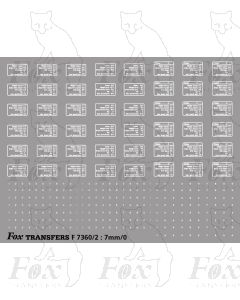 Early design loco data panels