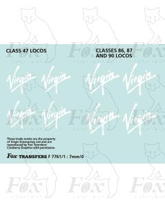 Virgin Class 47, 86, 87 & 90 Logos