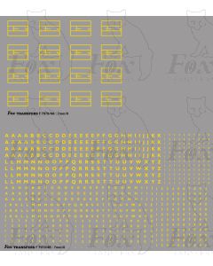 Freight Vehicle Data Panels (yellow Gill Bold)