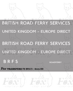 BRITISH ROAD FERRY SERVICES