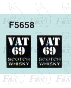 Advertisement 1950s & 1960s - VAT 69 SCOTCH WHISKY