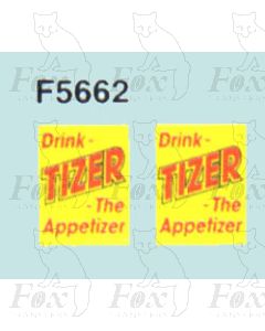 Advertisement 1950s & 1960s - Drink TIZER The Appetizer