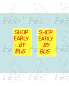 Advertisement 1960s - SHOP EARLY BY BUS