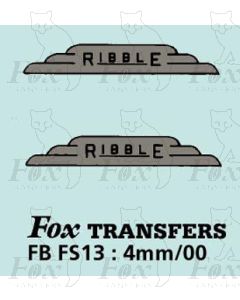 FLEETNAMES - RIBBLE (narrower at top) 