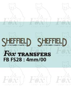 FLEETNAMES embellished - SHEFFIELD J O.C.