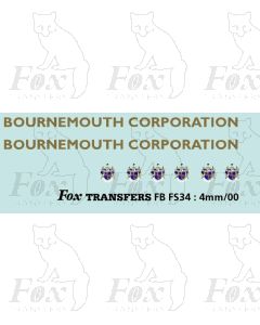 FLEETNAMES embellished BOURNEMOUTH CORPORATION