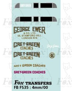 FLEETNAMES embellished GREY GREEN - FULL SET