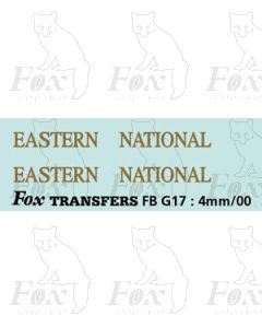 FLEETNAMES - EASTERN NATIONAL (pre war - with black keyline)