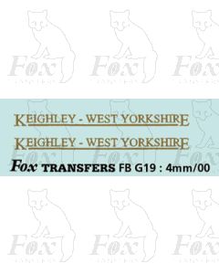 FLEETNAMES - KEIGHLEY-WEST-YORKSHIRE - with underline