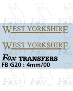 FLEETNAMES - WEST YORKSHIRE - Serif, with underline