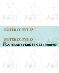 FLEETNAMES - UNITED COUNTIES