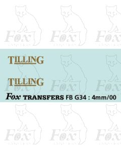 FLEETNAMES - TILLING with underline