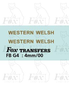 FLEETNAMES - WESTERN WELSH