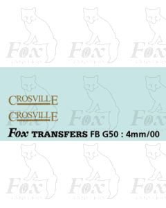 FLEETNAMES - CROSVILLE - with underline