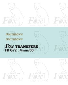 FLEETNAMES - SOUTHDOWN 9mm wide