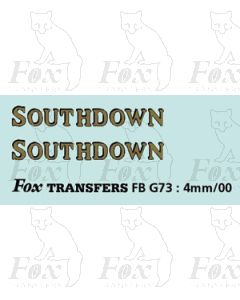 FLEETNAMES - SOUTHDOWN  (black shadow + keyline)