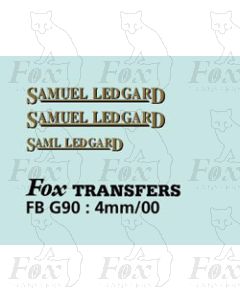 FLEETNAMES - SAMUEL LEDGARD/SAML LEDGARD